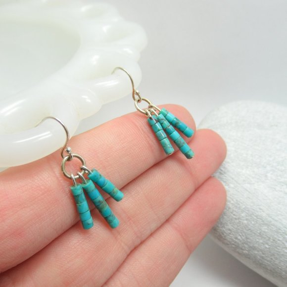 Turquoise Dangle earrings - Picture 5 of 9